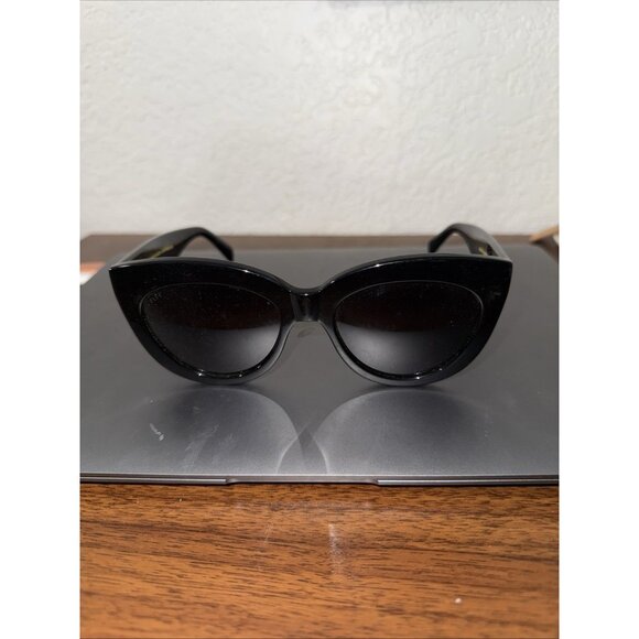 DIFF Alisa BK-GR233P Black Cat-Eye Sunglasses EX Trendy Round Lens Glasses - Picture 7 of 7
